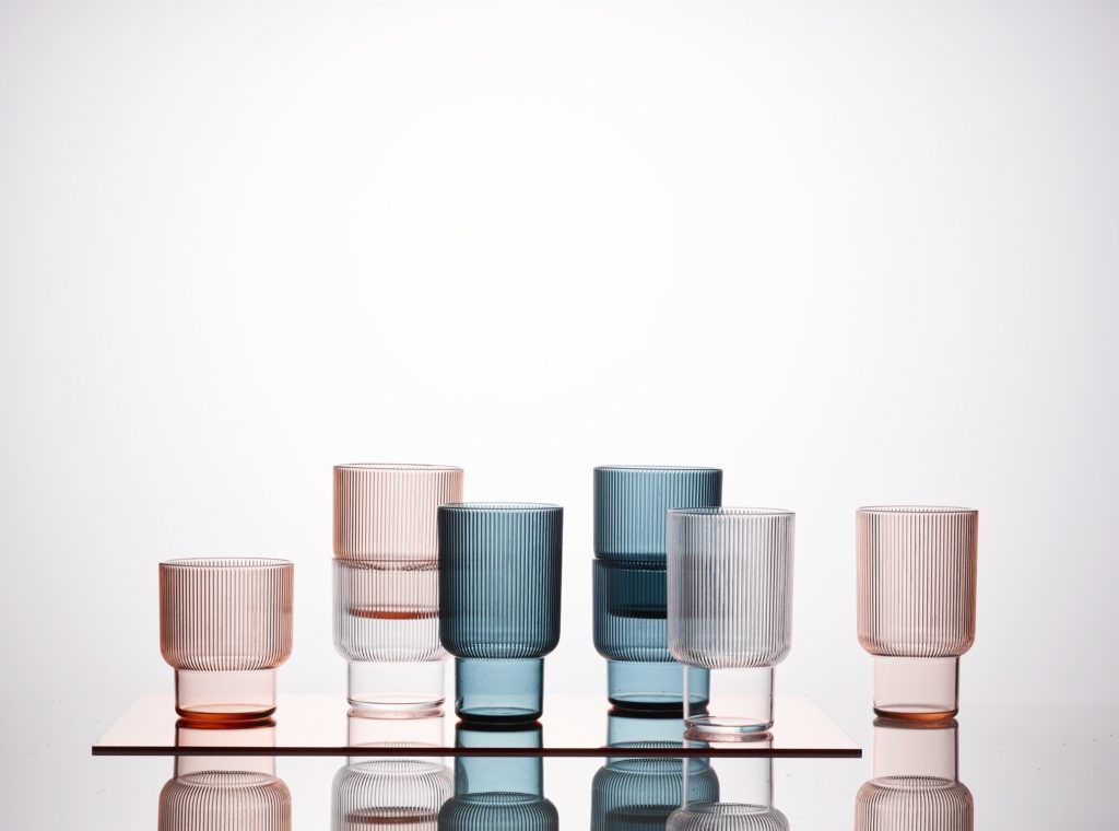 West Elm - Fluted Acrylic Drinking Glasses